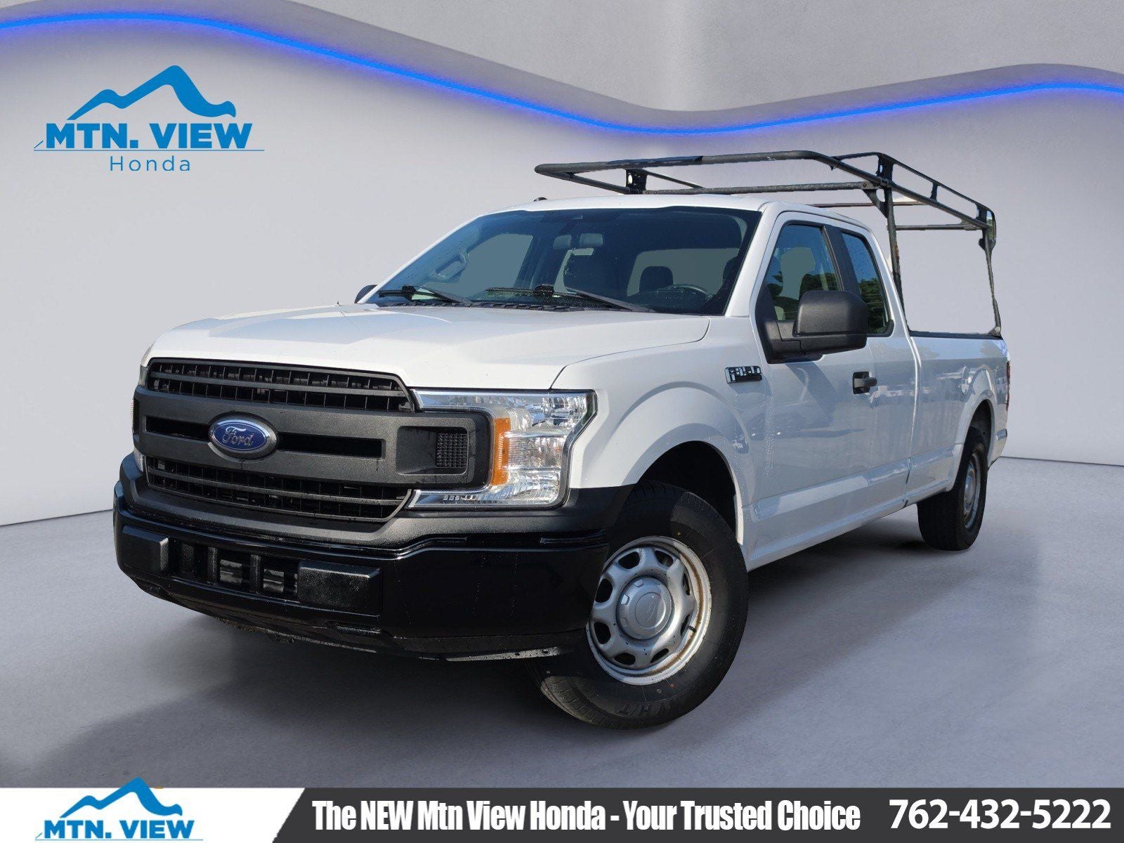 2019 Ford F-150 XL in Oxford White — front three-quarter view