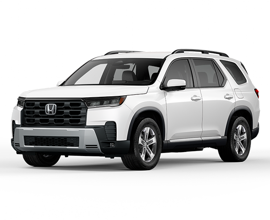 2026 Honda Pilot AWD EX-L in Platinum White Pearl — front three-quarter view