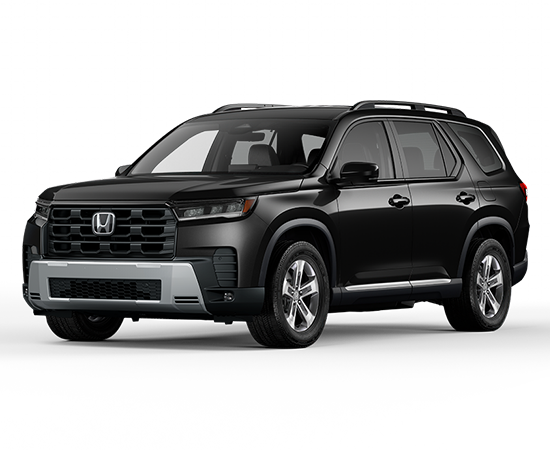 2026 Honda Pilot 2WD EX-L in Crystal Black Pearl — front three-quarter view